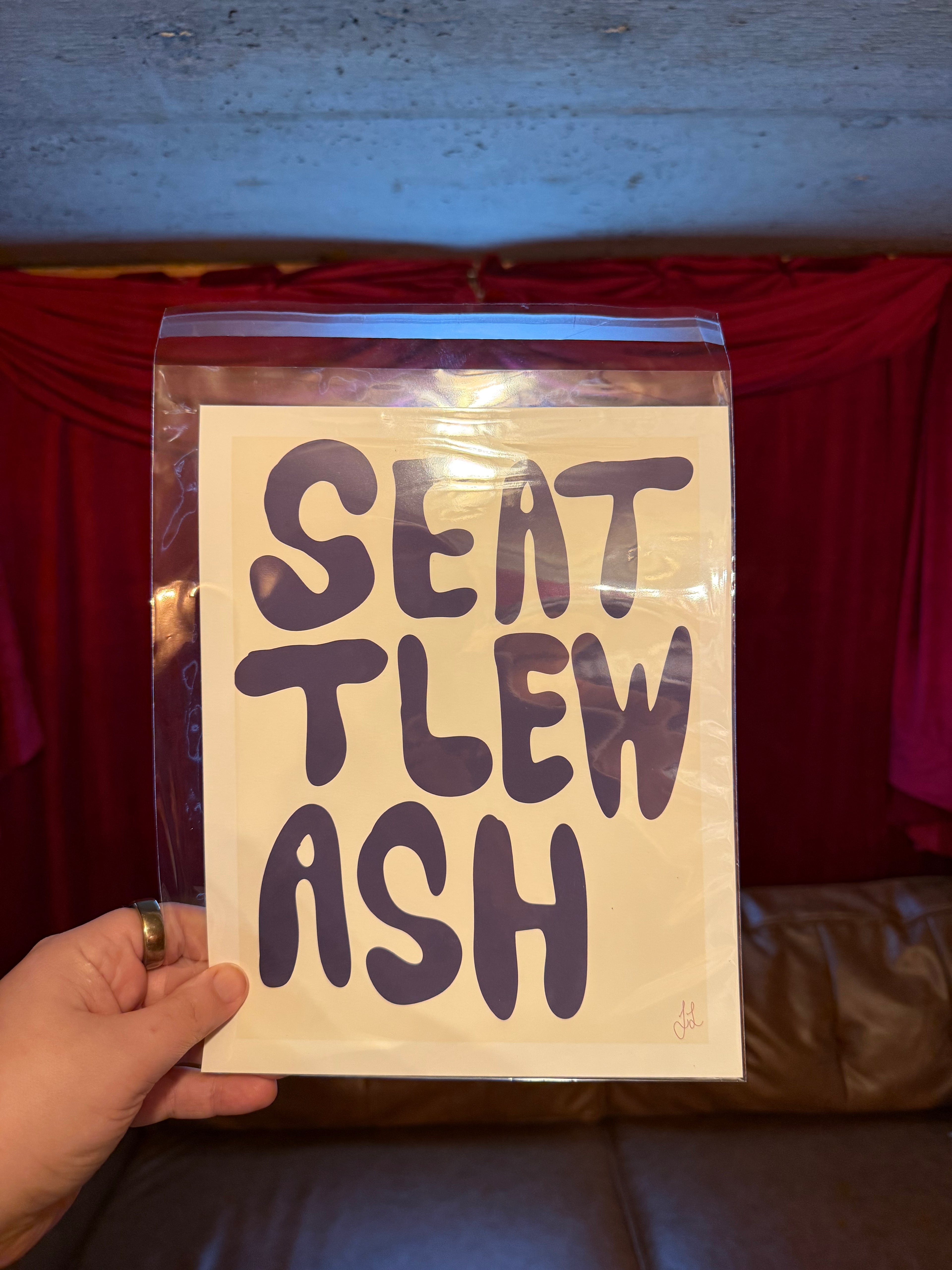 8x10 Art Print ‘Seattle Wash’ on matte paper
