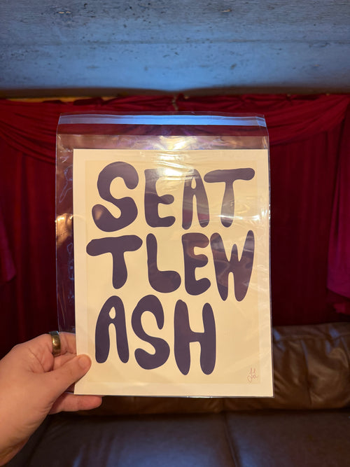 8x10 Art Print ‘Seattle Wash’ on matte paper