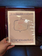 8x10 Whimsy Art Print ‘leave by nine' on matte paper