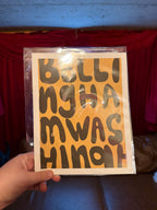 8x10 Art Print ‘Bellingham Washingt’ on matte paper