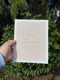 8x10 Whimsy Art Print ‘it’s important if it’s important to you’ on matte paper