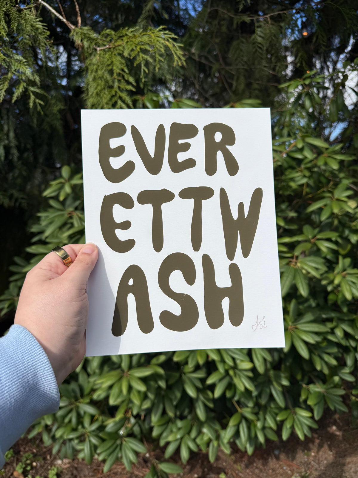 8x10 Art Print ‘Everett Wash’ on matte paper
