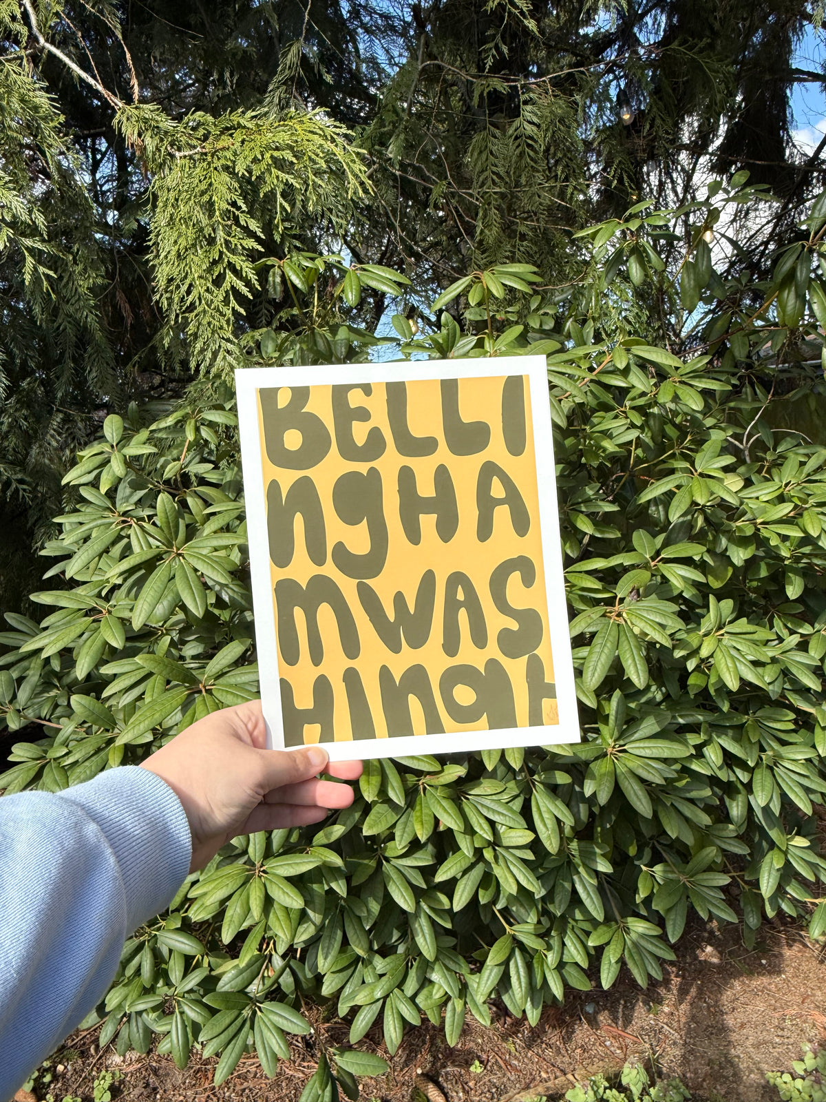8x10 Art Print ‘Bellingham Washingt’ on matte paper
